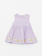 Crew Neck Short Sleeve Baby Girl Dress